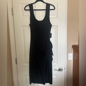 Express body contour wrap dress black XL. NWT